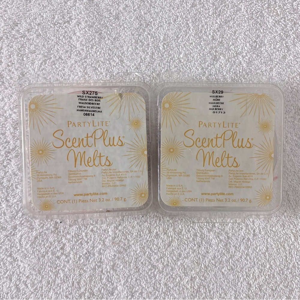 5/$35 PartyLite ScentPlus Wax Melts Wild Strawberry & Mulberry